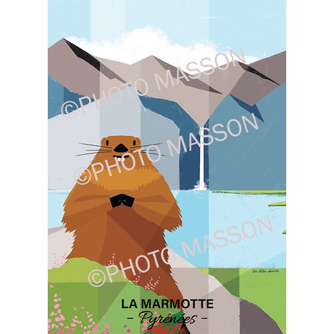 Affiche la Marmotte
